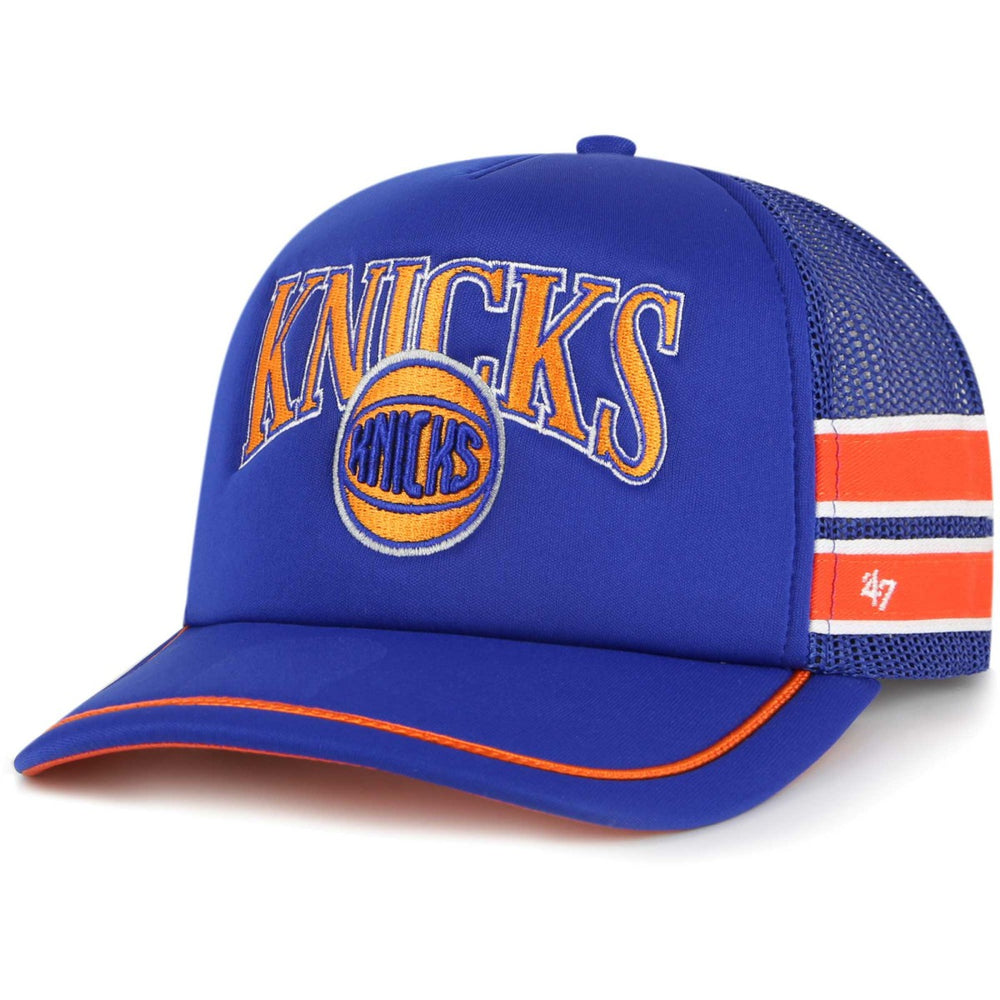 New York Knicks '47 Sidebrand Stripes Trucker Adjustable Hat - Blue | 47 brand online