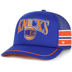 New York Knicks '47 Sidebrand Stripes Trucker Adjustable Hat - Blue | 47 brand online