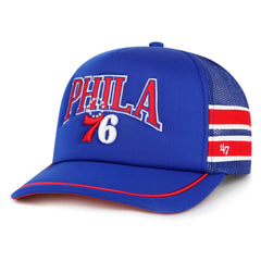 Philadelphia 76ers '47 Sidebrand Stripes Trucker Adjustable Hat - Royal | 47 brand discount