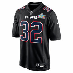 TreVeyon Henderson New England Patriots Super Bowl LX Patch Carbon Fashion Game Jersey - Black | Nike cheap