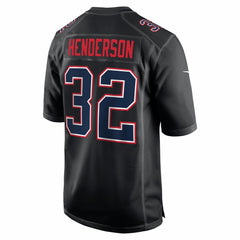 TreVeyon Henderson New England Patriots Super Bowl LX Patch Carbon Fashion Game Jersey - Black | Nike cheap