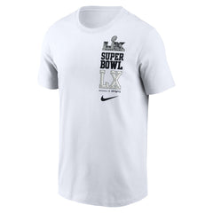 New England Patriots vs. Seattle Seahawks Super Bowl LX Dueling T-Shirt - White | Nike cheap