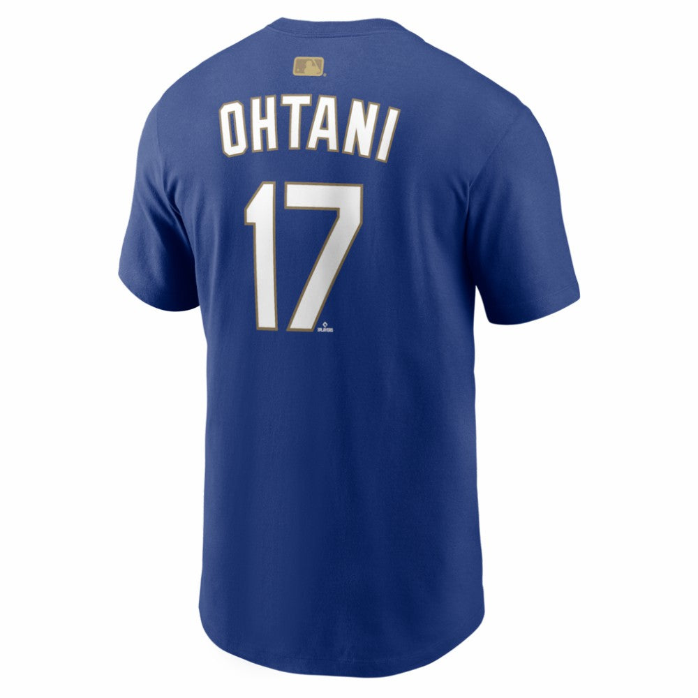 Shohei Ohtani Los Angeles Dodgers 2026 Gold Collection Name & Number T-Shirt - Royal | Nike