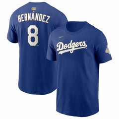 Enrique Hernández Los Angeles Dodgers 2026 Gold Collection Player Name & Number T-Shirt - Navy | Nike