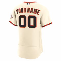 San Francisco Giants Home Authentic Custom Jersey - Cream | Nike