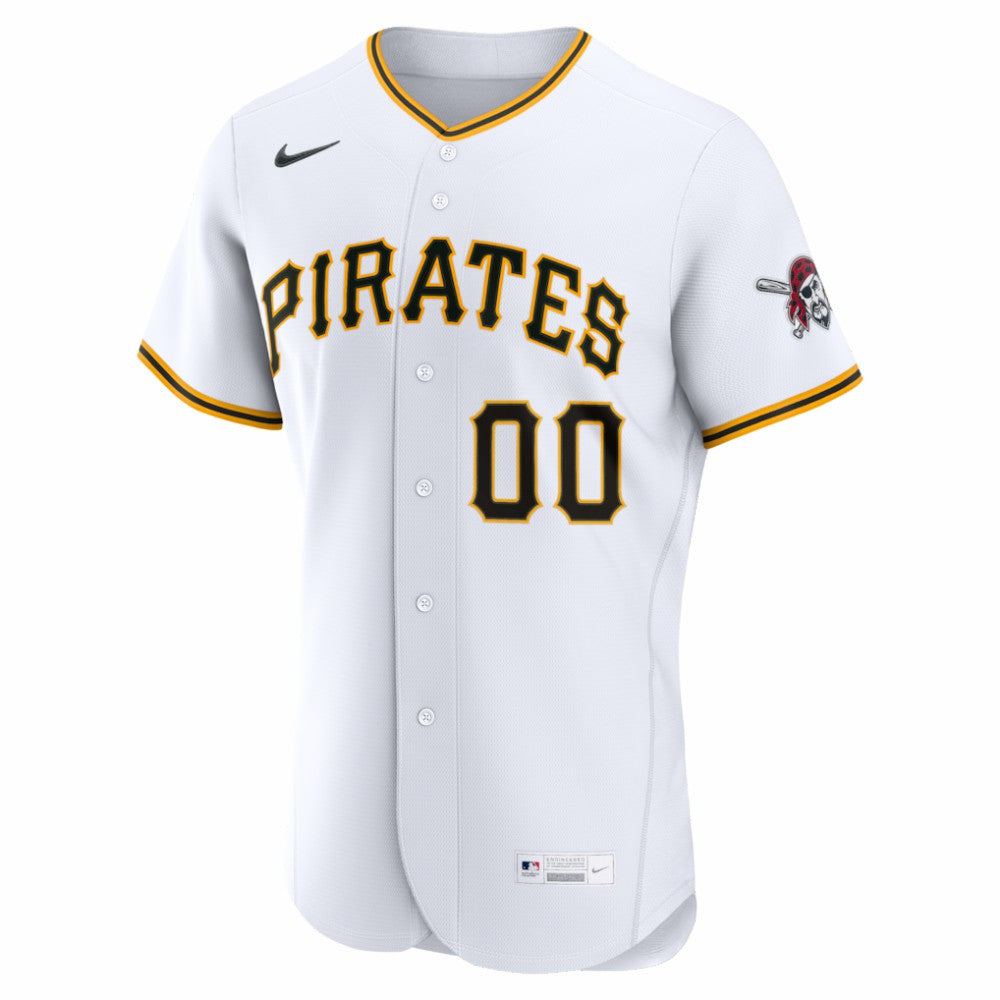 Pittsburgh Pirates Home Authentic Custom Jersey - White | Nike