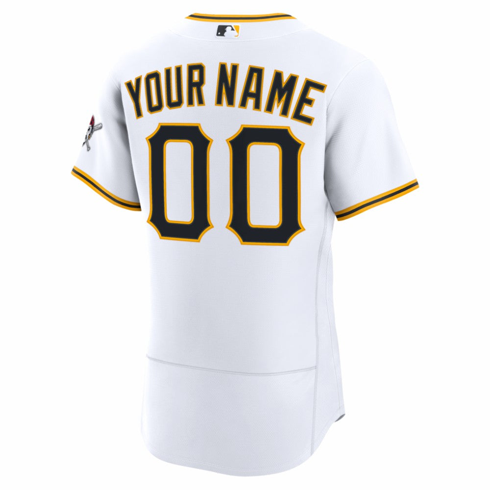 Pittsburgh Pirates Home Authentic Custom Jersey - White | Nike