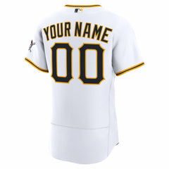 Pittsburgh Pirates Home Authentic Custom Jersey - White | Nike