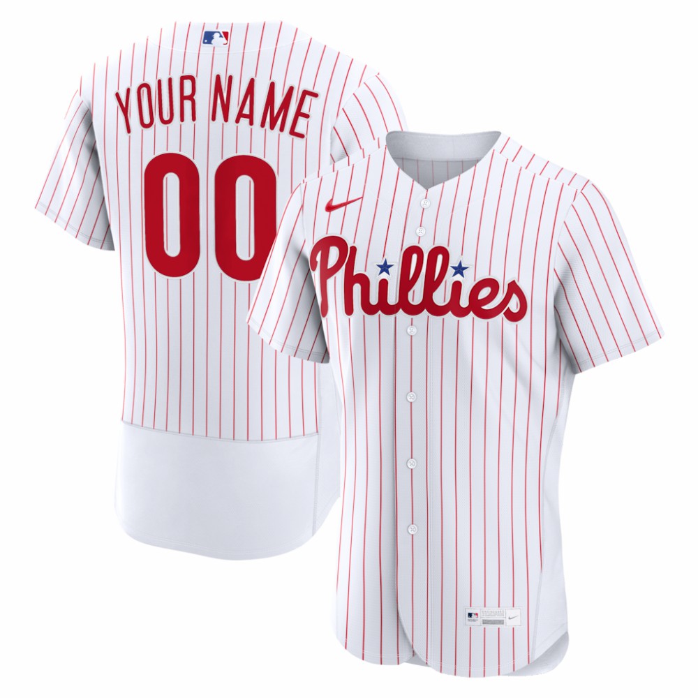 Philadelphia Phillies Home Authentic Custom Jersey - White | Nike