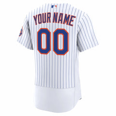 New York Mets Home Authentic Custom Jersey - White | Nike