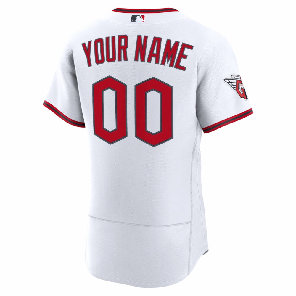 Cleveland Guardians Home Authentic Custom Jersey - White | Nike