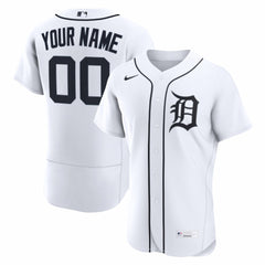 Detroit Tigers Home Authentic Custom Jersey - White | Nike