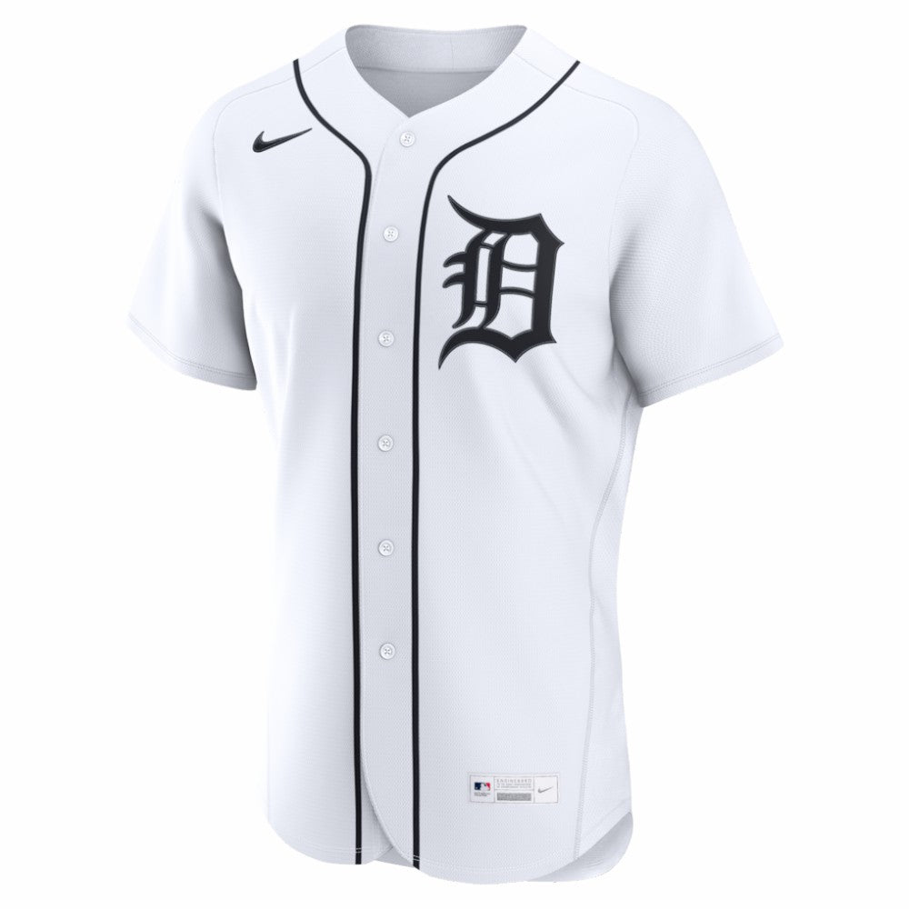 Detroit Tigers Home Authentic Custom Jersey - White | Nike