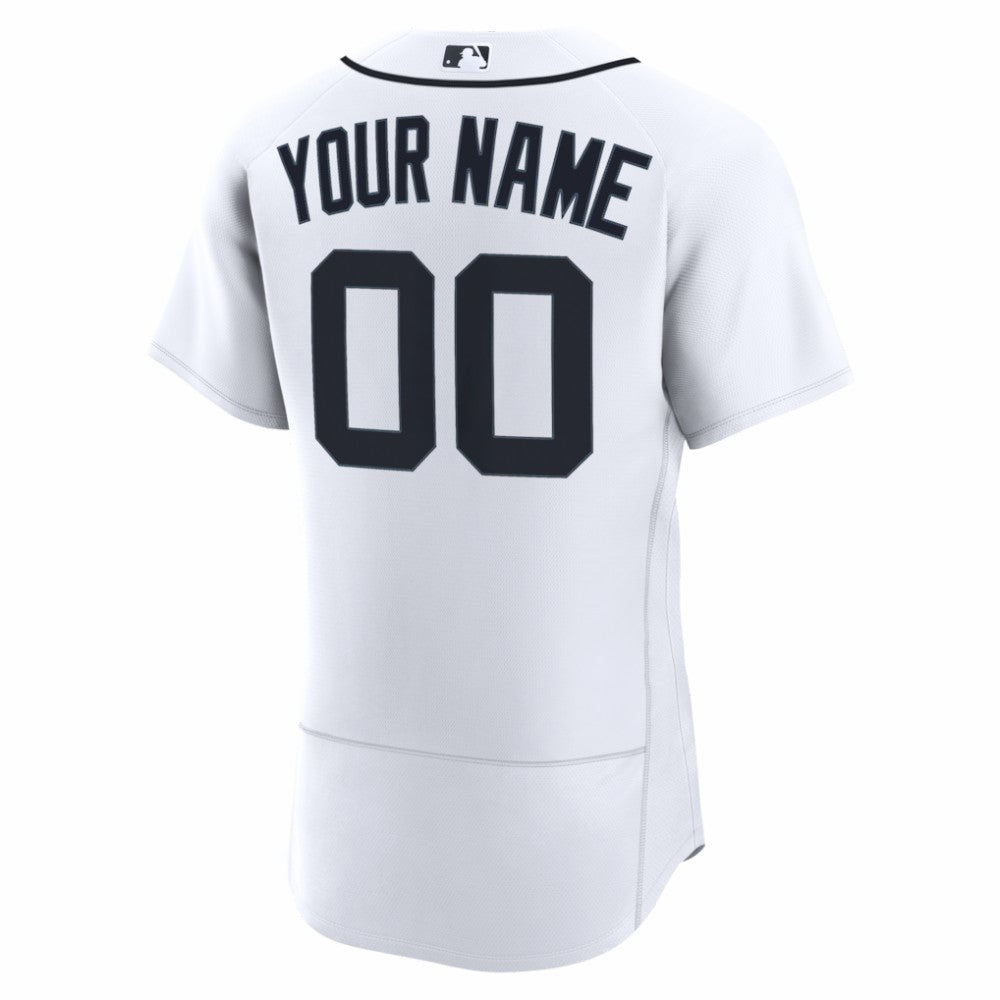 Detroit Tigers Home Authentic Custom Jersey - White | Nike