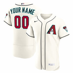 Arizona Diamondbacks Home Authentic Custom Jersey - Cream | Nike