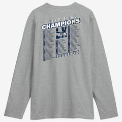 Seattle Seahawks Super Bowl LX Champions Best Teammates Roster Long Sleeve T-Shirt - Steel outlet