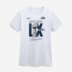 Seattle Seahawks Women's Super Bowl LX Champions Lombardi Trophy T-Shirt - White | Nike on sale