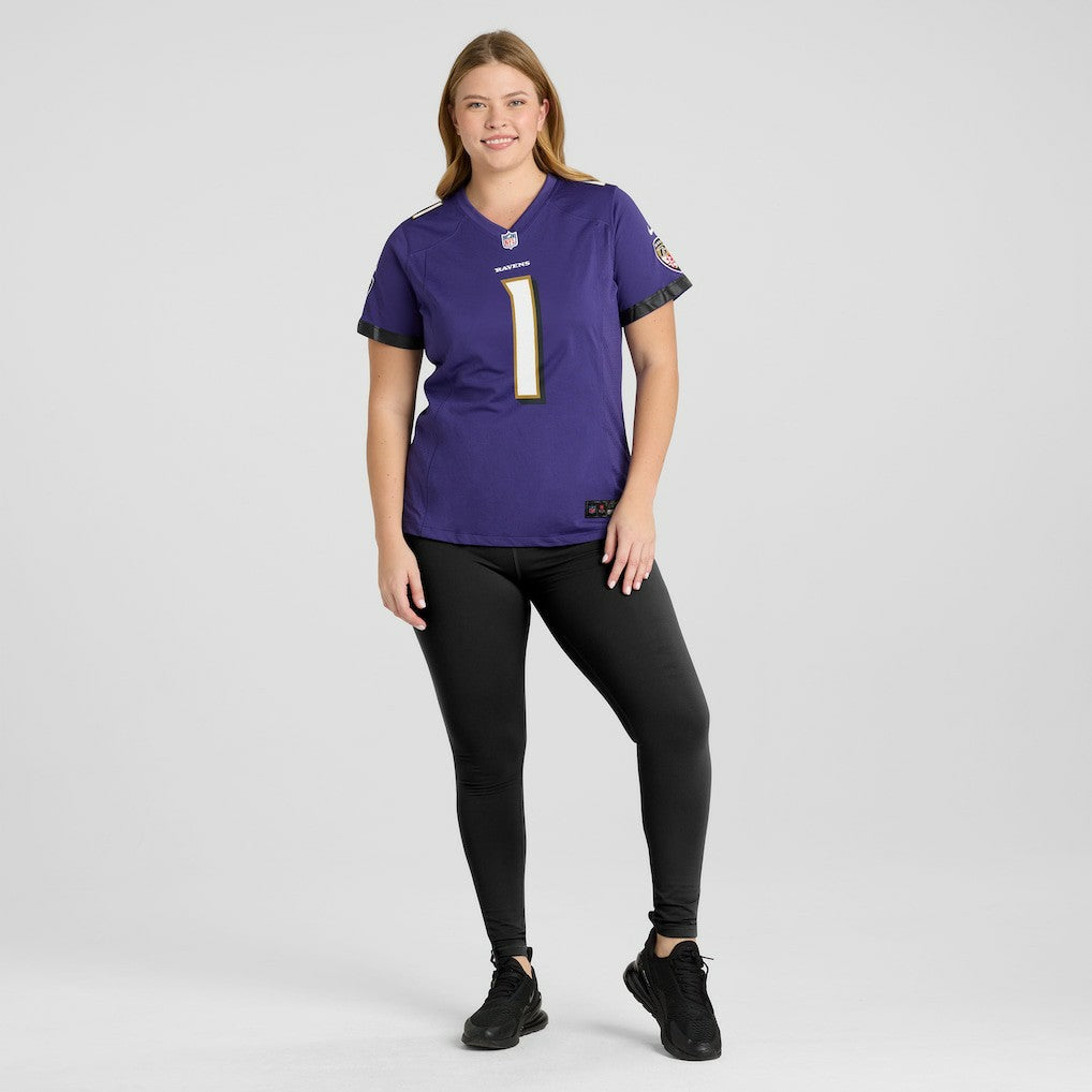 Number 1 Mom Baltimore Ravens Women's Game Jersey - Purple | Nike for sale