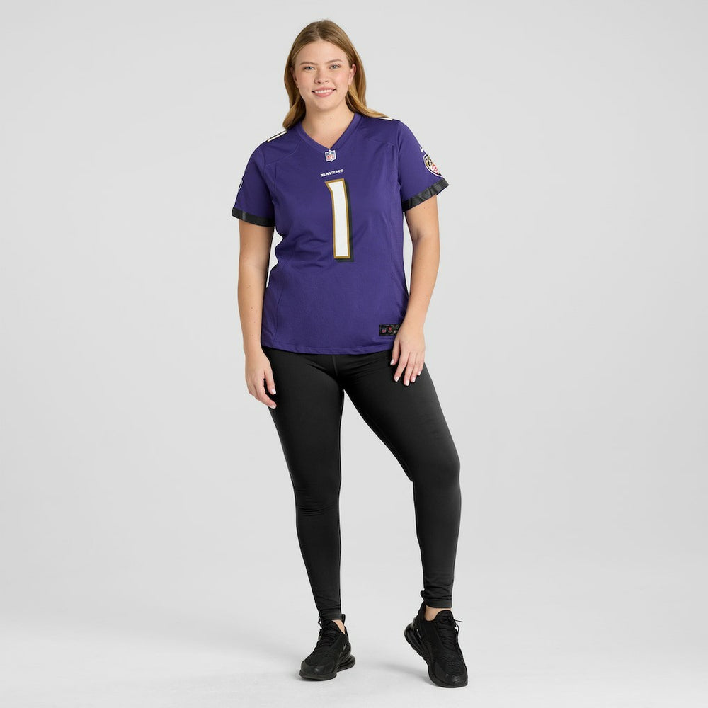 Number 1 Mom Baltimore Ravens Women's Game Jersey - Purple | Nike for sale