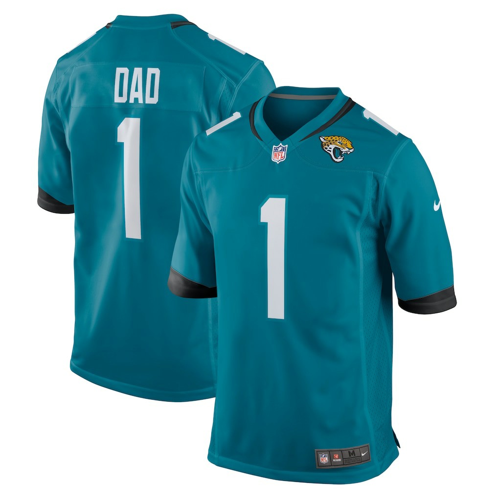 Number 1 Dad Jacksonville Jaguars Game Jersey - Teal | Nike cheap