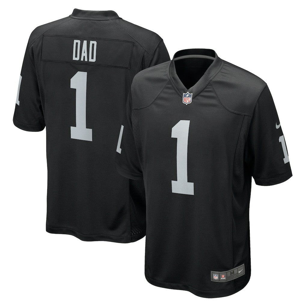 Number 1 Dad Las Vegas Raiders Game Jersey - Black | Nike discount