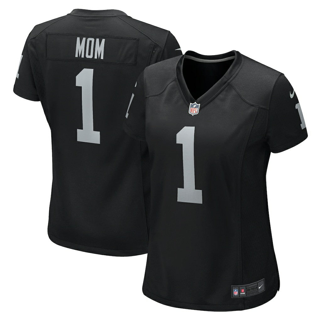 Number 1 Mom Las Vegas Raiders Women's Game Jersey - Black | Nike for sale
