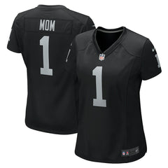 Number 1 Mom Las Vegas Raiders Women's Game Jersey - Black | Nike for sale