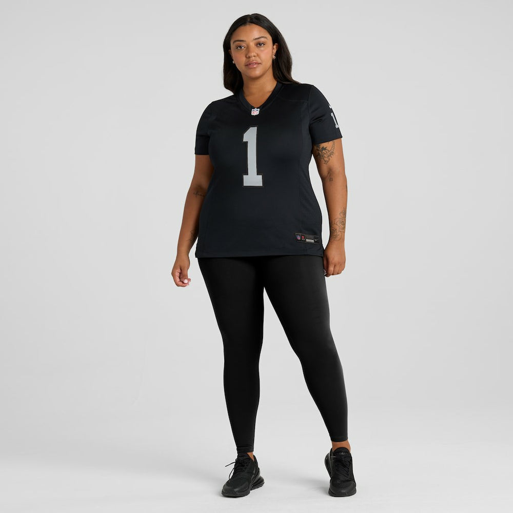 Number 1 Mom Las Vegas Raiders Women's Game Jersey - Black | Nike for sale