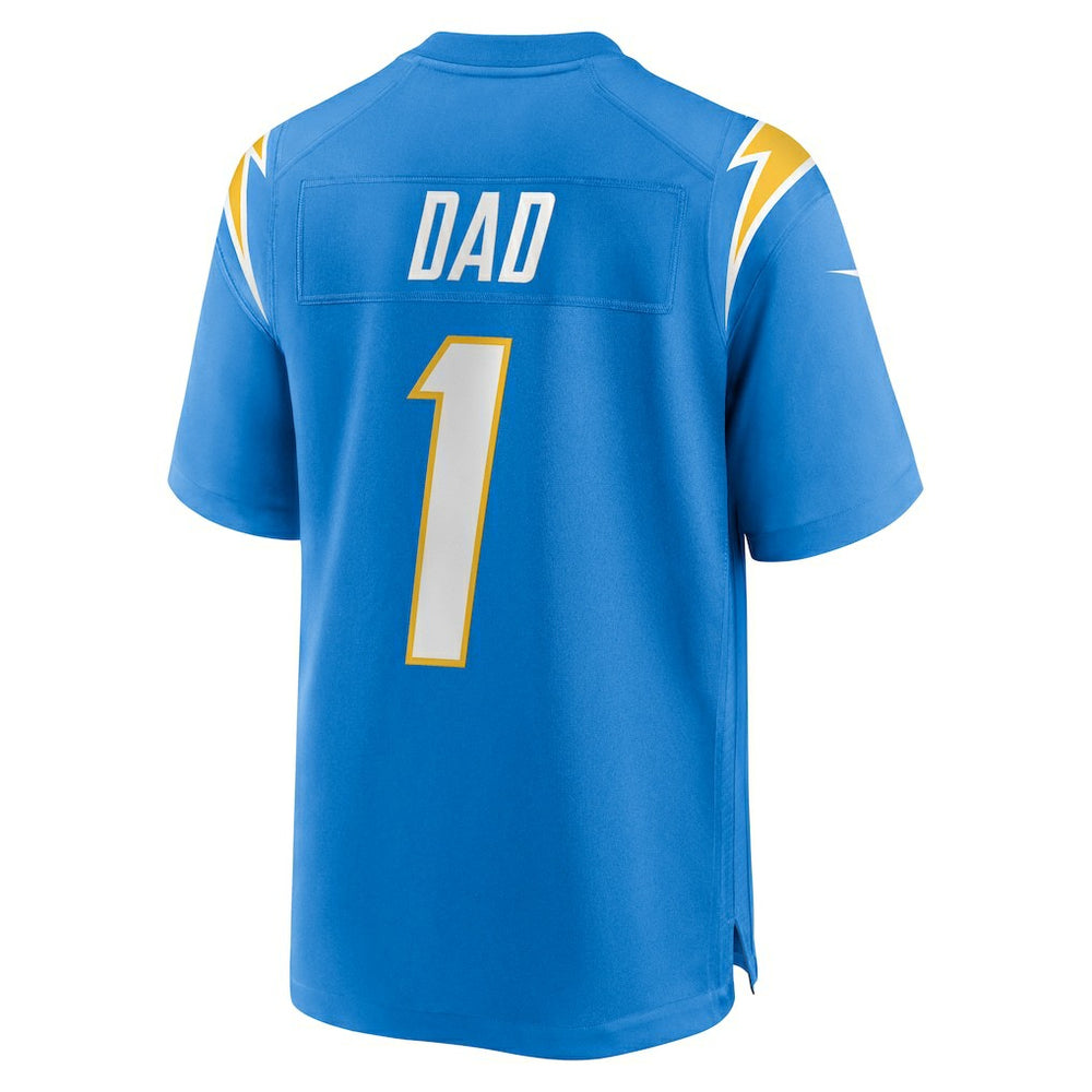 Number 1 Dad Los Angeles Chargers Game Jersey - Powder Blue | Nike discount
