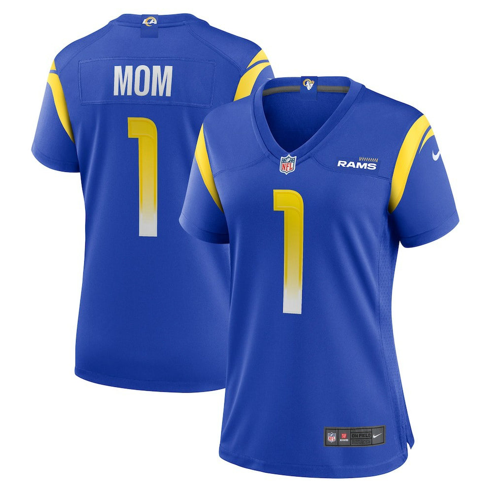 Number 1 Mom Los Angeles Rams Women's Game Jersey - Royal | Nike for sale