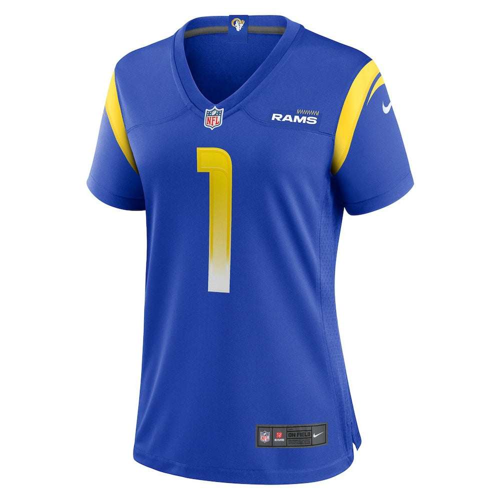 Number 1 Mom Los Angeles Rams Women's Game Jersey - Royal | Nike for sale
