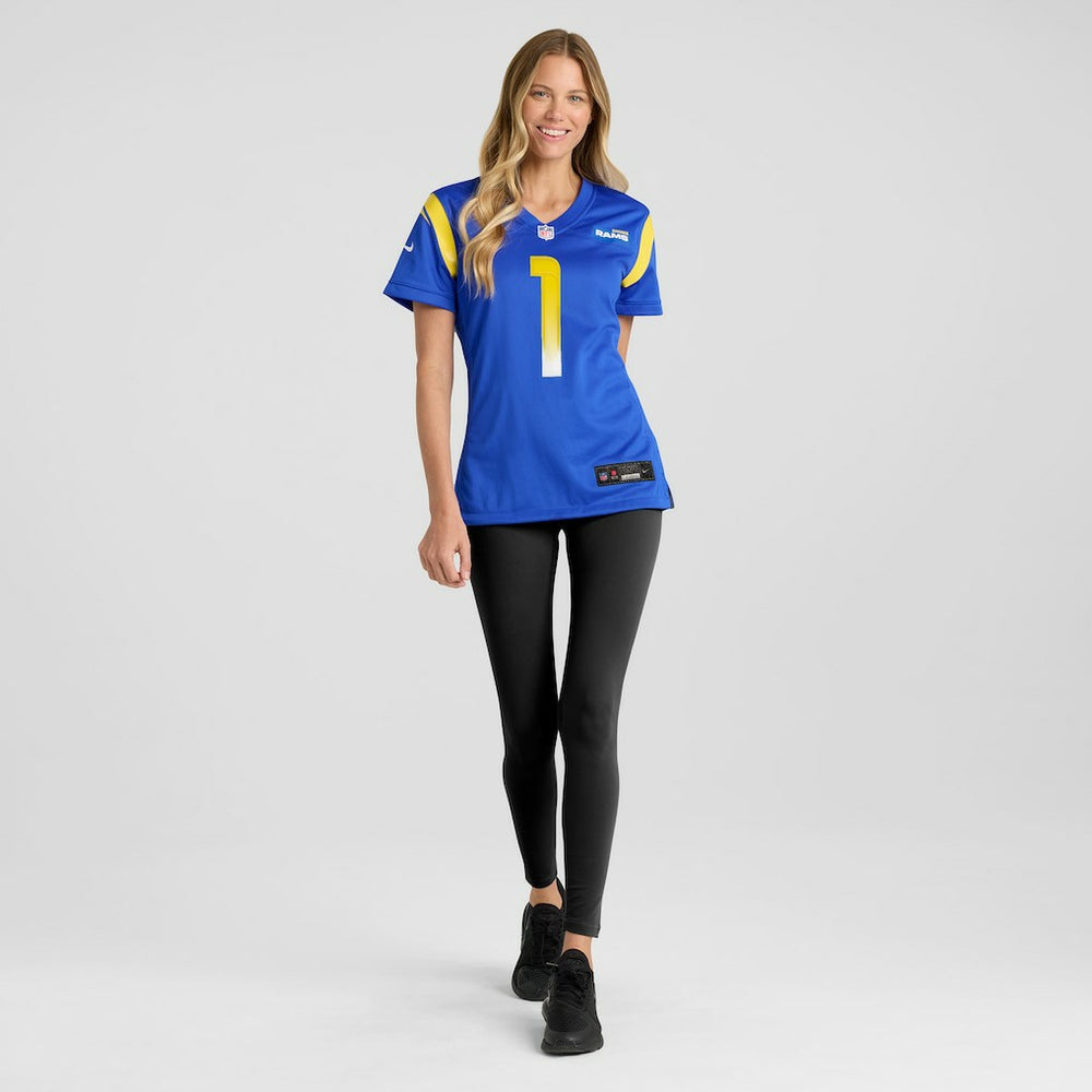 Number 1 Mom Los Angeles Rams Women's Game Jersey - Royal | Nike for sale
