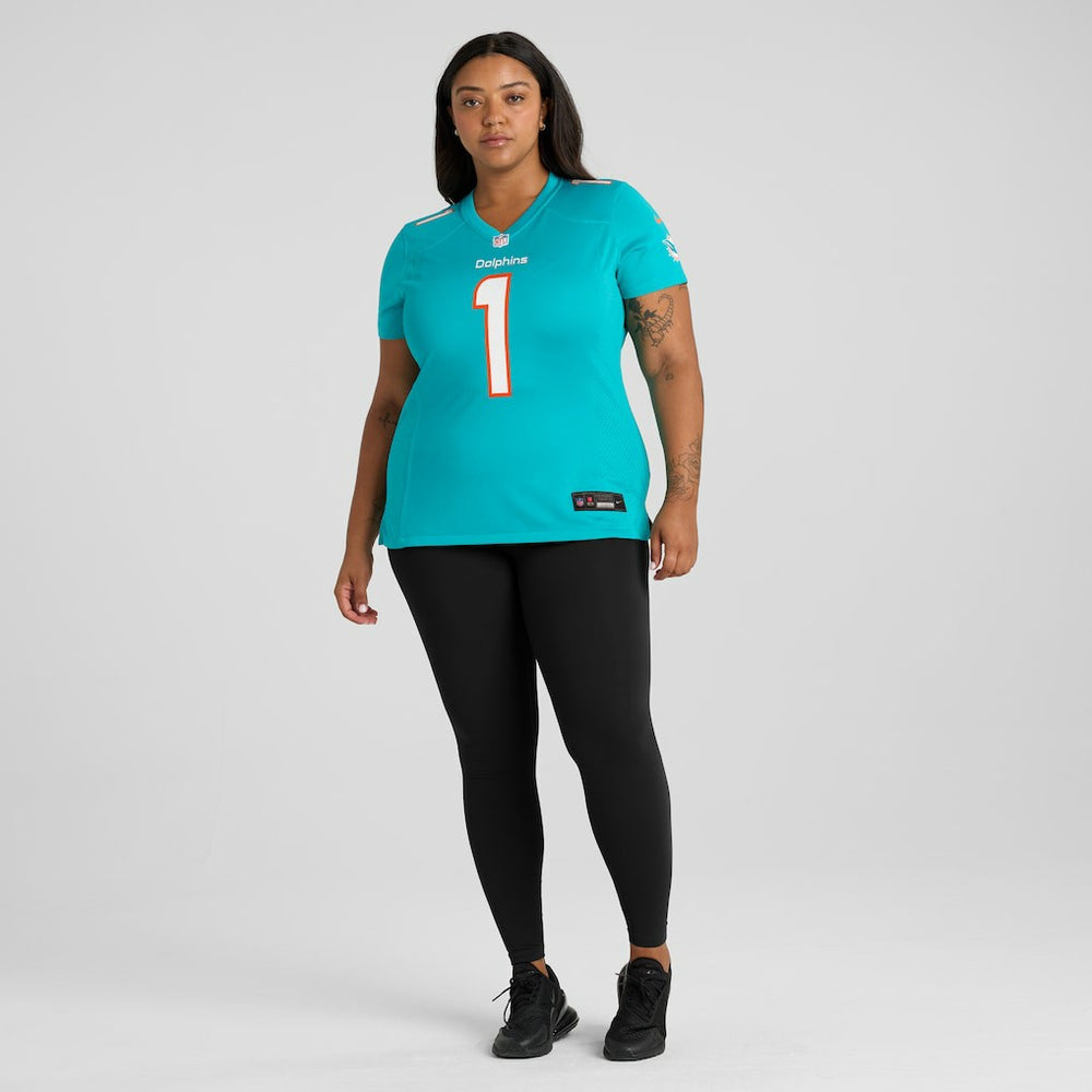 Number 1 Mom Miami Dolphins Women's Game Jersey - Aqua | Nike outlet