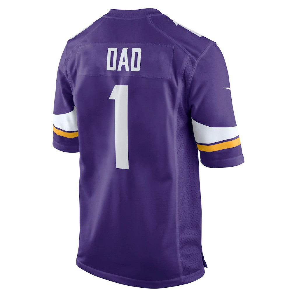 Number 1 Dad Minnesota Vikings Game Jersey - Purple | Nike for sale