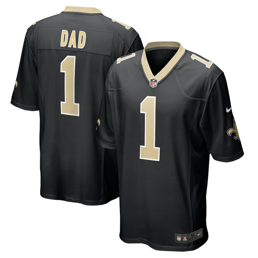 Number 1 Dad New Orleans Saints Game Jersey - Black | Nike on sale
