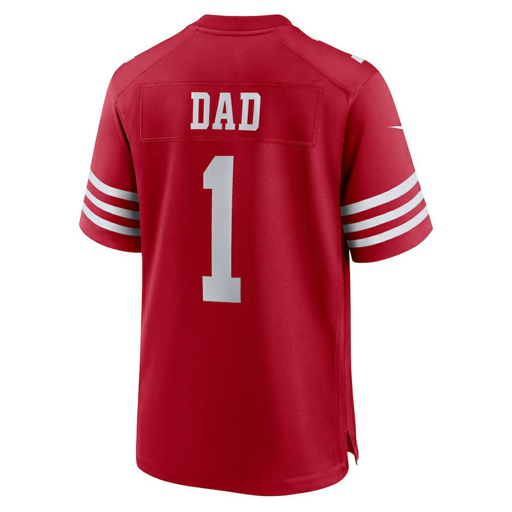 Number 1 Dad San Francisco 49ers Game Jersey - Scarlet | Nike cheap