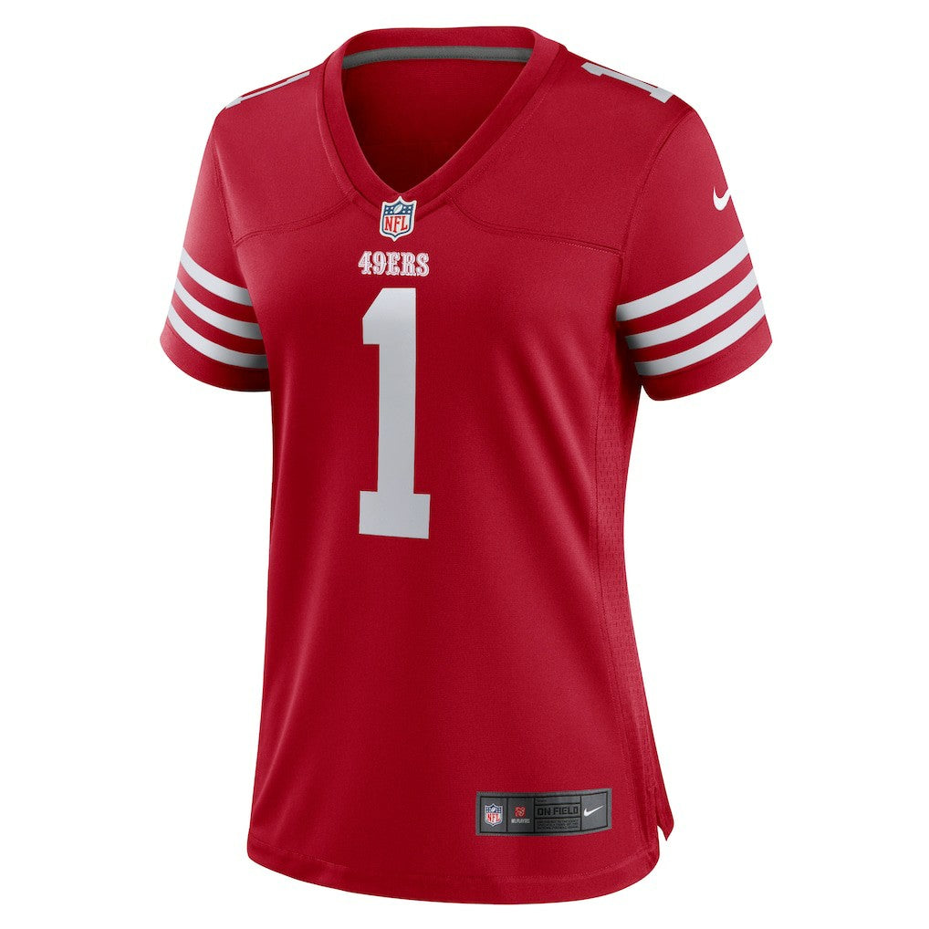 Number 1 Mom San Francisco 49ers Women's Game Jersey - Scarlet | Nike online
