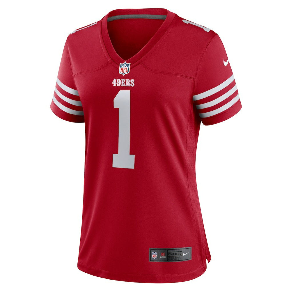 Number 1 Mom San Francisco 49ers Women's Game Jersey - Scarlet | Nike online