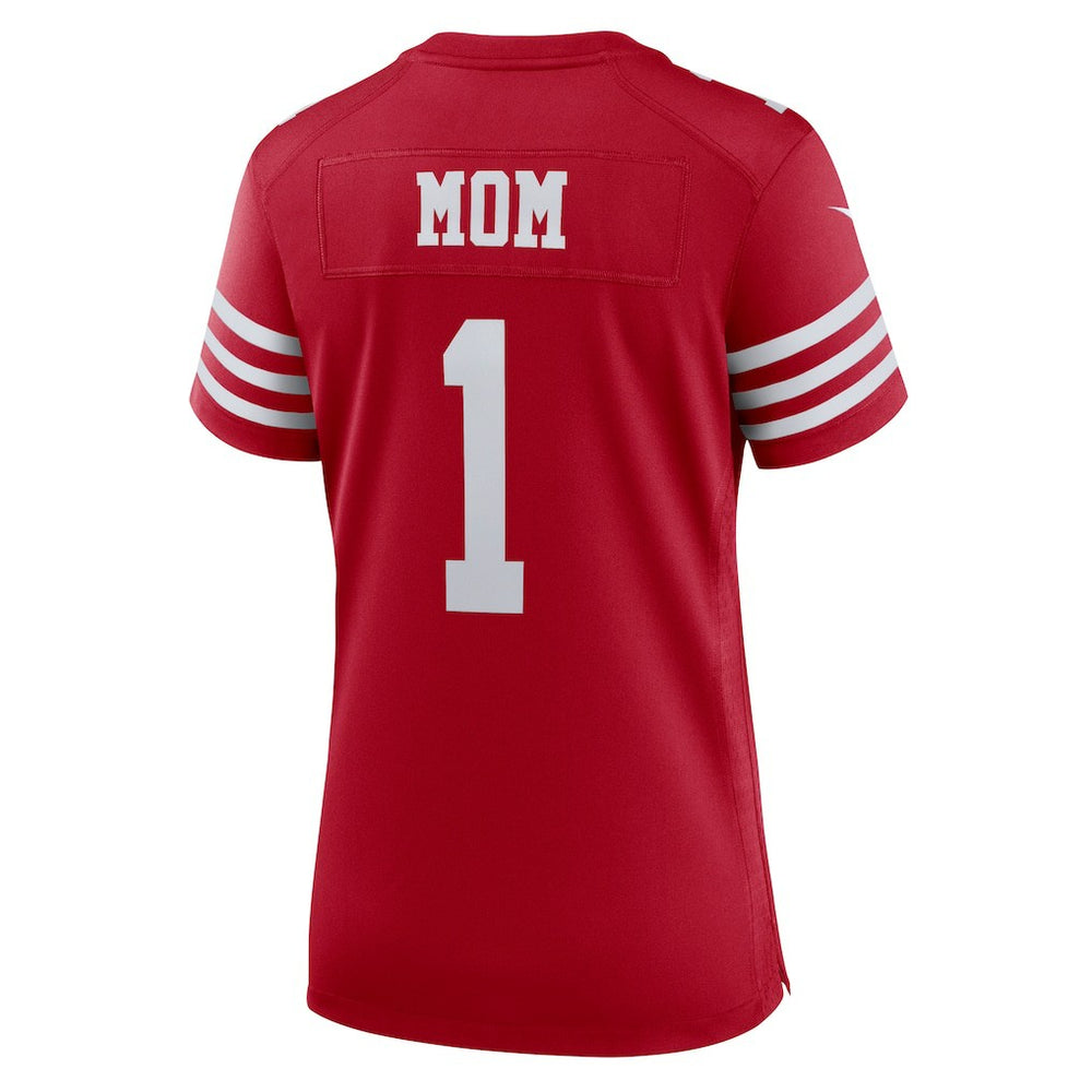 Number 1 Mom San Francisco 49ers Women's Game Jersey - Scarlet | Nike online