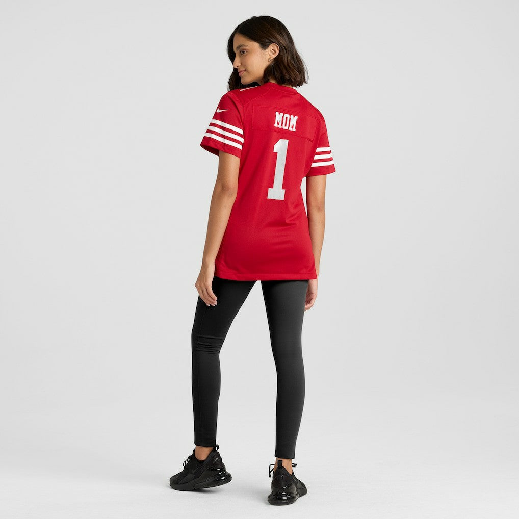 Number 1 Mom San Francisco 49ers Women's Game Jersey - Scarlet | Nike online