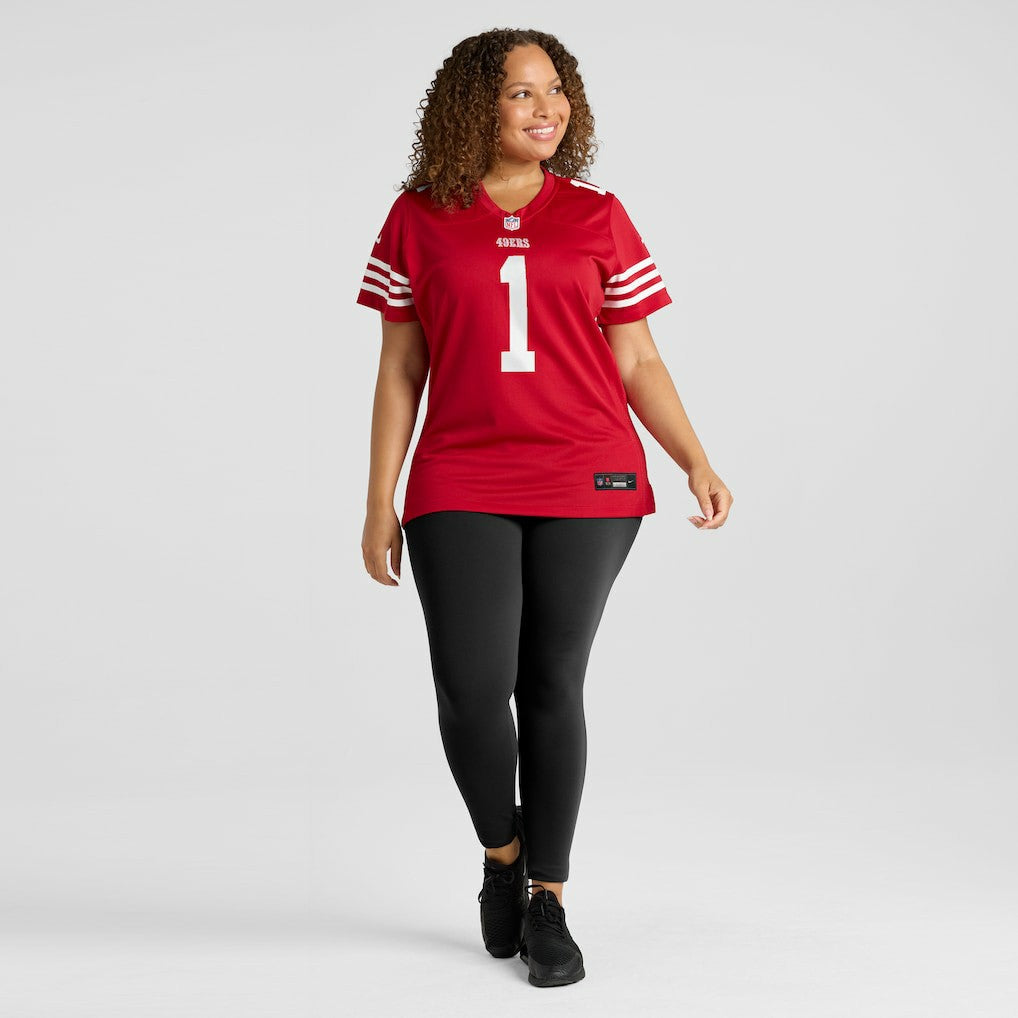 Number 1 Mom San Francisco 49ers Women's Game Jersey - Scarlet | Nike online