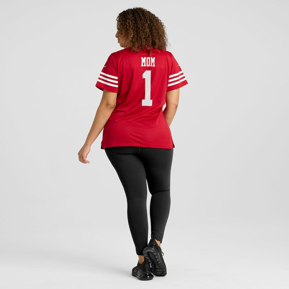 Number 1 Mom San Francisco 49ers Women's Game Jersey - Scarlet | Nike online
