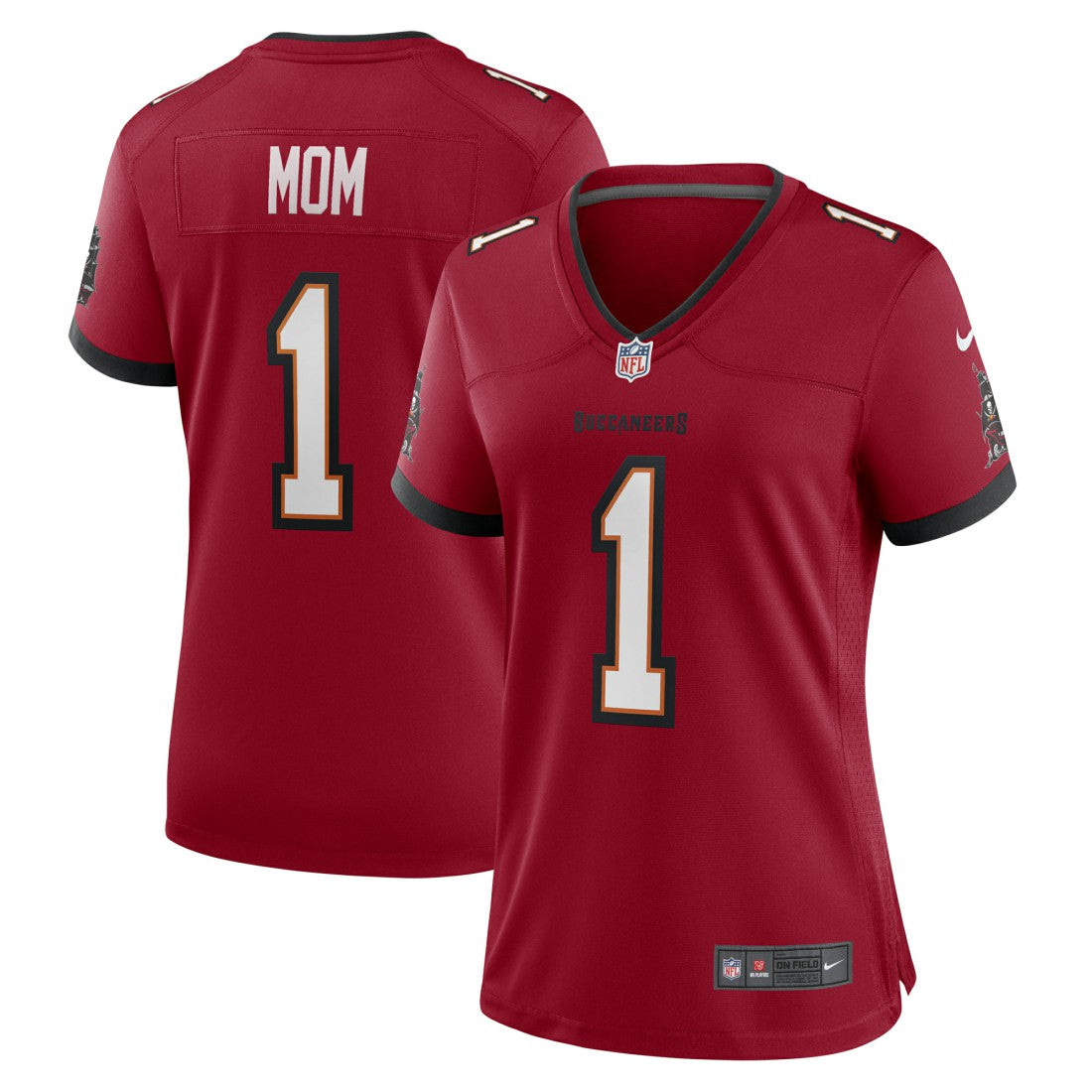 Number 1 Mom Tampa Bay Buccaneers Women's Game Jersey - Red | Nike for sale