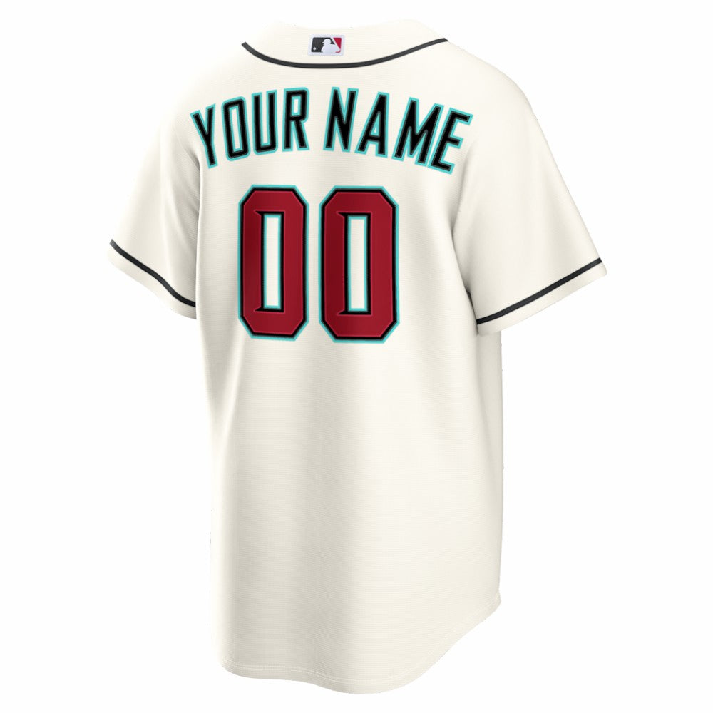 Arizona Diamondbacks Home Replica Custom Jersey - Cream | Nike