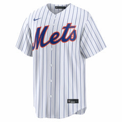 New York Mets Home Replica Custom Jersey - White | Nike
