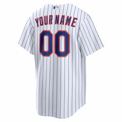 New York Mets Home Replica Custom Jersey - White | Nike
