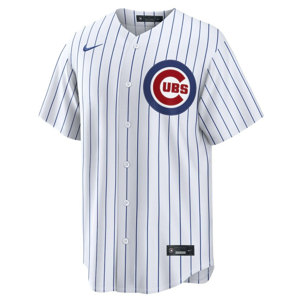 Chicago Cubs Home Replica Custom Jersey - White | Nike