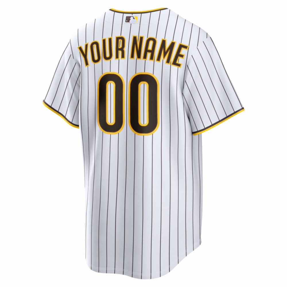 San Diego Padres Home Replica Custom Jersey - White | Nike