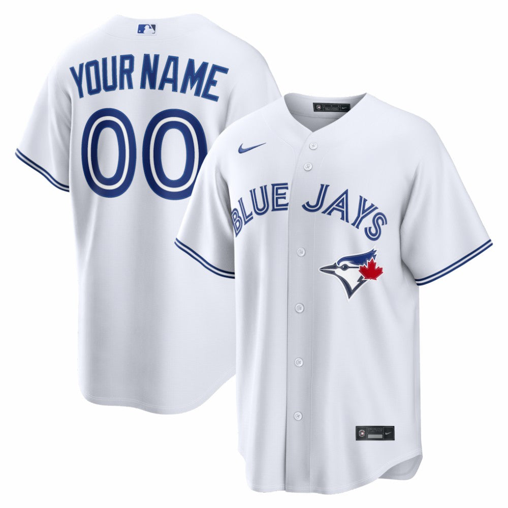 Toronto Blue Jays Home Replica Custom Jersey - White | Nike