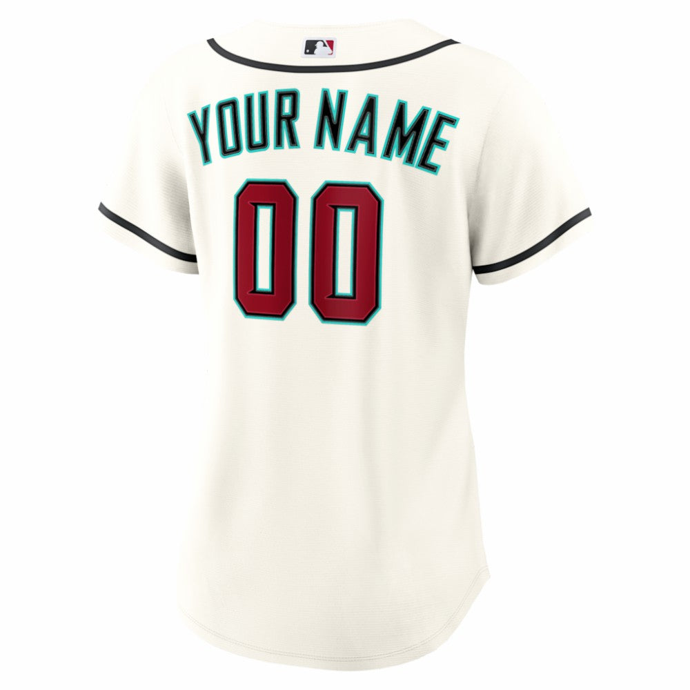 Arizona Diamondbacks Women's Home Replica Custom Jersey - Cream | Nike